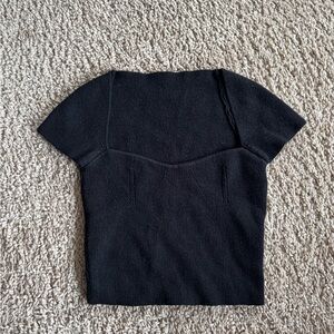 Elegant Black Knit Top